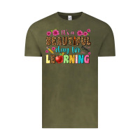 Vintage Olive its a beautiful day for learning Vintage Tee - NancyCooperArtShop