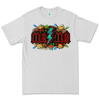 Dove Grey lightning bolt mama christmas Premium Tee - Jasminsmagicworld