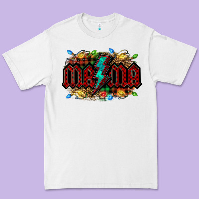 Lightning Bolt Mama Christmas Premium Tee Designed By Jasminsmagicworld