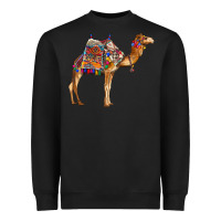 Black camel with colorful saddle Heavyweight Sweatshirt - BarkalooDesign