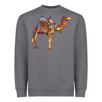 Storm camel with colorful saddle Heavyweight Sweatshirt - BarkalooDesign