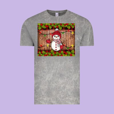 Snowman Christmas Vintage Tee Designed By Jahusdesignshop