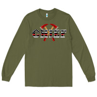 Army Green firefighter chief Long Sleeve Tee - Artiststas