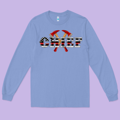 Firefighter Chief Long Sleeve Tee Designed By Artiststas