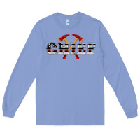 Colony Blue firefighter chief Long Sleeve Tee - Artiststas