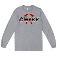 Heather Grey firefighter chief Long Sleeve Tee - Artiststas