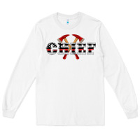 White firefighter chief Long Sleeve Tee - Artiststas