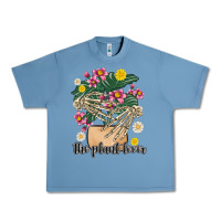 Pebble Blue the plant lover Urban Heavy Tee - MaliasSmallBusiness