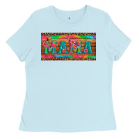 Baby Blue mama tie dye license plate template Ladies Tee - Artiststas