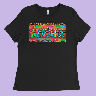 Mama Tie Dye License Plate Template Ladies Tee Designed By Artiststas