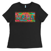 Black mama tie dye license plate template Ladies Tee - Artiststas