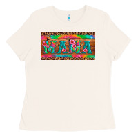 Bone mama tie dye license plate template Ladies Tee - Artiststas