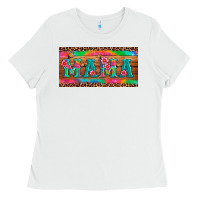 White mama tie dye license plate template Ladies Tee - Artiststas