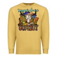 Antique Gold simmer down cowboy Premium Sweatshirt - OliviaCreatesArt