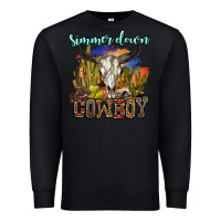 Black simmer down cowboy Premium Sweatshirt - OliviaCreatesArt