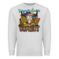 Dove Grey simmer down cowboy Premium Sweatshirt - OliviaCreatesArt