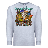 Heather Grey simmer down cowboy Premium Sweatshirt - OliviaCreatesArt
