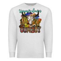 Oatmeal Heather simmer down cowboy Premium Sweatshirt - OliviaCreatesArt