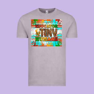Educator Of Tiny Humans Vintage Tee Designed By Nancycooperartshop