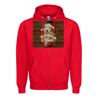 Red kinda emotional with skeleton Zipper Hoodie - TumblerDesignByShophia