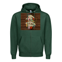 Sports Green kinda emotional with skeleton Zipper Hoodie - TumblerDesignByShophia