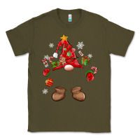 Army Green custom christmas gnome Classic Tee - MaliasSmallBusiness