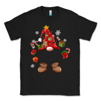 Black custom christmas gnome Classic Tee - MaliasSmallBusiness