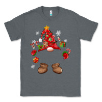 Charcoal Heather custom christmas gnome Classic Tee - MaliasSmallBusiness