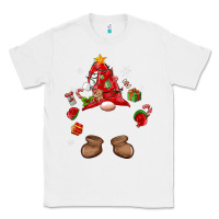 White custom christmas gnome Classic Tee - MaliasSmallBusiness