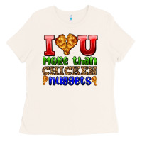 Bone i love you more than chicken nuggets Ladies Tee - AdoDesignShop