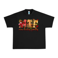 Black funny thanksgiving wine turkey family Urban Heavy Tee - MaliasSmallBusiness