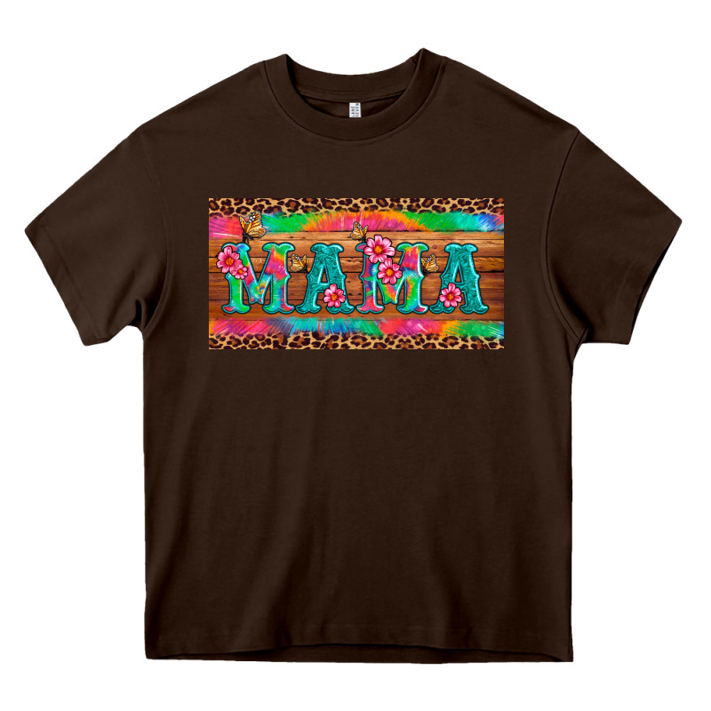 Mama Tie Dye License Plate Template Heavy Core Tee by Artiststas | Teevron