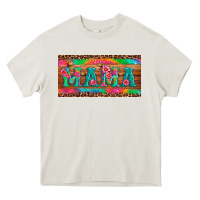 Cream mama tie dye license plate template Heavy Core Tee - Artiststas