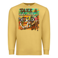 Antique Gold take a ride on the wild side Premium Sweatshirt - OliviaCreatesArt