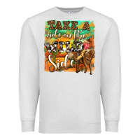 Oatmeal Heather take a ride on the wild side Premium Sweatshirt - OliviaCreatesArt