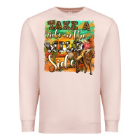 Pale Pink take a ride on the wild side Premium Sweatshirt - OliviaCreatesArt