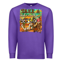 Purple take a ride on the wild side Premium Sweatshirt - OliviaCreatesArt