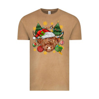 Vintage Camel Christmas highland cow Vintage Tee - MaliasSmallBusiness