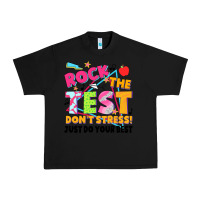 Black rock the test don't stress! just do your best Urban Heavy Tee - JahusDesignShop