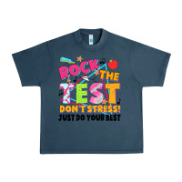 Midnight Navy rock the test don't stress! just do your best Urban Heavy Tee - JahusDesignShop