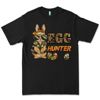 Black easter egg hunter rabbit bunny Premium Tee - BarkalooDesign