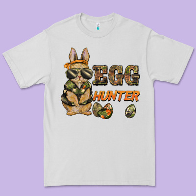Easter Egg Hunter Rabbit Bunny Premium Tee Designed By Barkaloodesign