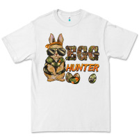 White easter egg hunter rabbit bunny Premium Tee - BarkalooDesign