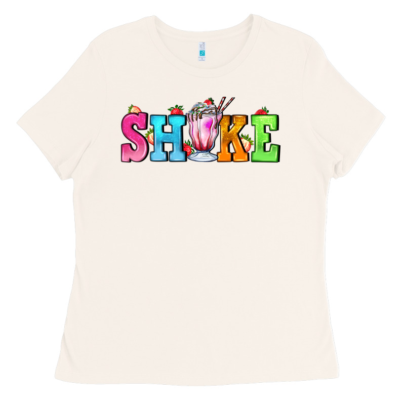 Shake With Milkshake Ladies Tee by AdoDesignShop | Teevron