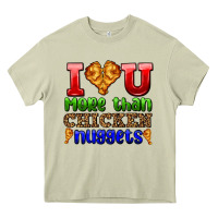 Mossy i love you more than chicken nuggets Heavy Core Tee - AdoDesignShop