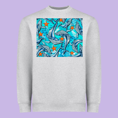 Humpback Whale Mousepad Heavyweight Sweatshirt Designed By Barkaloodesign