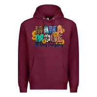 Burgundy Mama mode all day everyday  Mother's Day Premium Hoodie - CowGirlArtShop