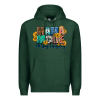 Sports Green Mama mode all day everyday  Mother's Day Premium Hoodie - CowGirlArtShop