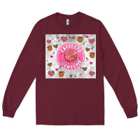 Burgundy cafecito y chisme Long Sleeve Tee - Artiststas