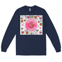 Navy cafecito y chisme Long Sleeve Tee - Artiststas